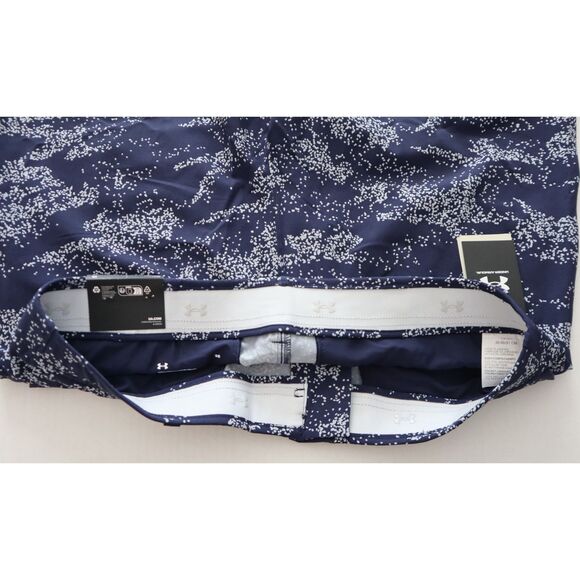 Under Armour 1377303-415 Men's Sz 36 Navy Blue UA Golf Printed 10" Shorts - Picture 3 of 9